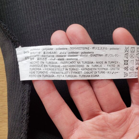 Zara Black Textured Bodysuit - Picture 8 of 12